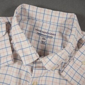 Vineyard Vines Performance Brrr Lightweight Button Down Shirt Mens XXL Check